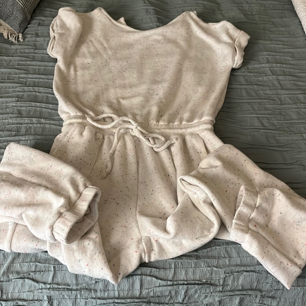 Ladies Terry cloth one piece jogger